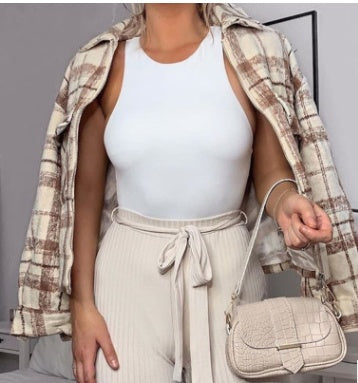 Women's classic polyester sleeveless shirt