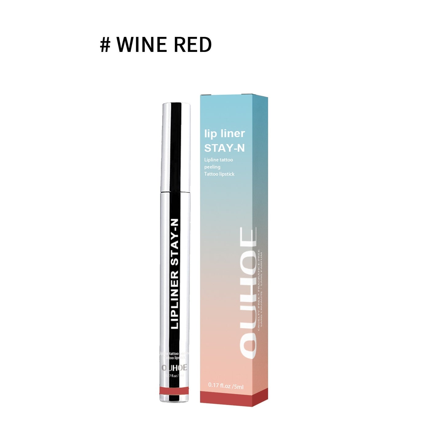 Burma Lip Liner Peel Pen Waterproof Long Lasting Plump Soft Lip Stain
