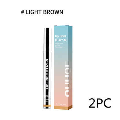 Burma Lip Liner Peel Pen Waterproof Long Lasting Plump Soft Lip Stain