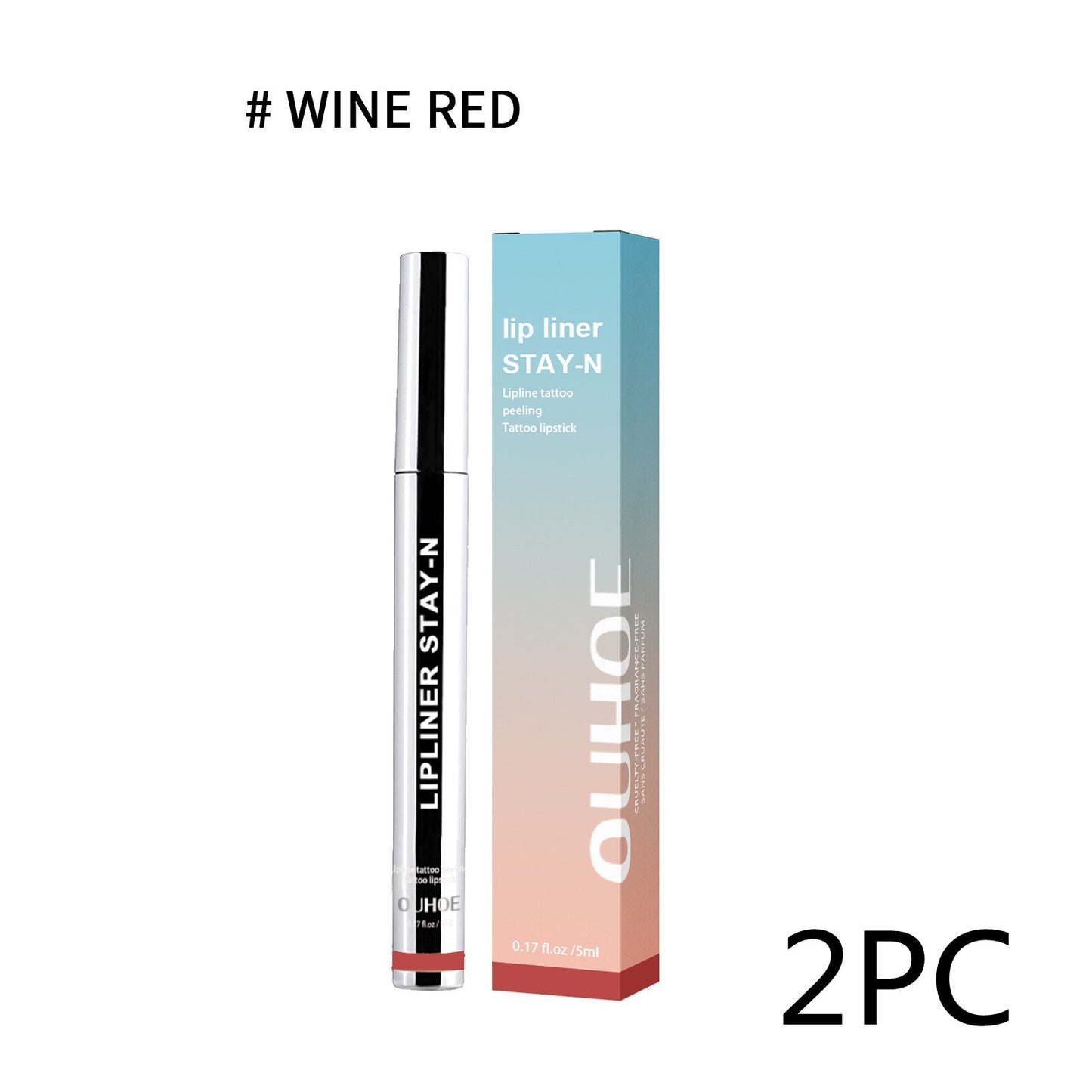 Burma Lip Liner Peel Pen Waterproof Long Lasting Plump Soft Lip Stain